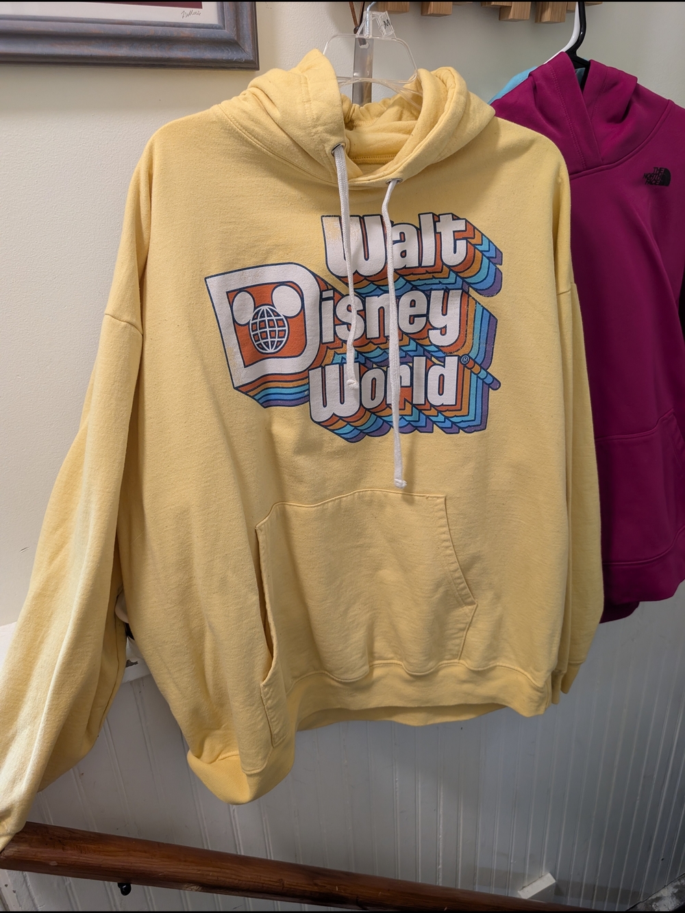 Disney Yellow Walt Disney World Retro Logo Zip-Up Sweater